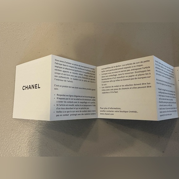 Authentic Chanel Care Cards - Available until November 17th - Picture 2 of 5